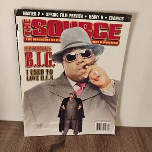 The Source Magazine Featuring Notorious B.I.G.